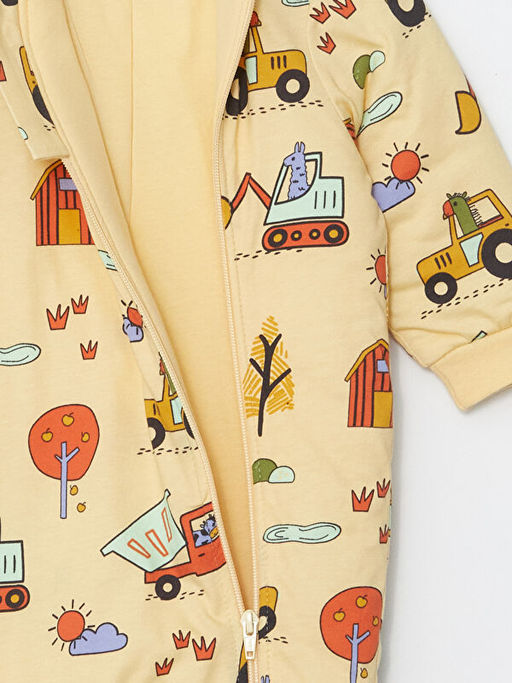 Bisiklet Yaka Uzun Kollu Erkek Bebek Tulum - Waikiki фото 3