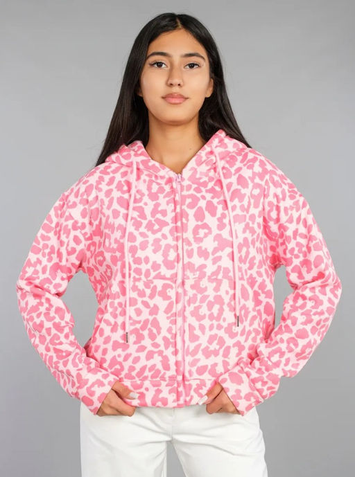 K13432 Толстовка на молнии РОЗОВАЯ