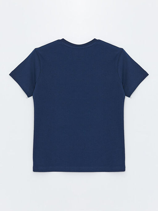 Bisiklet Yaka Bask?l? K?sa Kollu Erkek ?ocuk Ti??rt - Waikiki фото 2