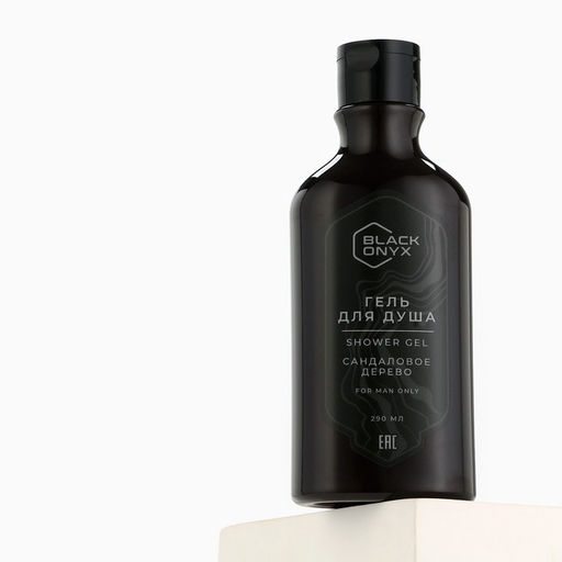 Гель для душа Black Onyx, аромат сандаловое дерево, 290 мл, Чистое счастье