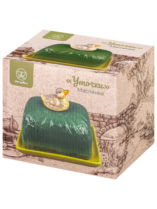 Масленка 16*12*12,5 см "Уточка", керамика