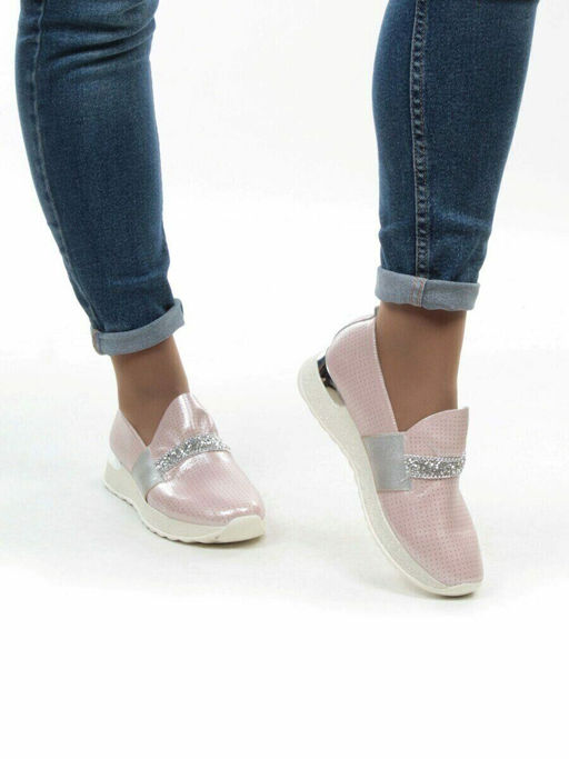 07-D08 PINK Слипоны женские (натуральная кожа) - Фабричный китай фото 19