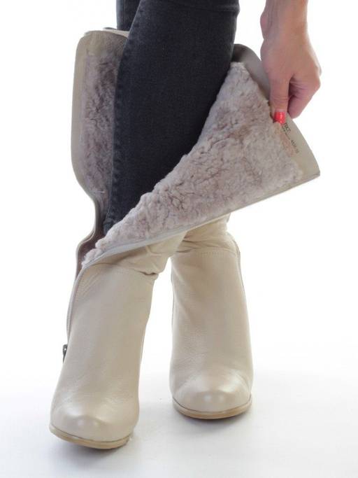 02-9536A Сапоги женские (натуральная кожа, натуральный мех (полностью)) - Фабричный китай фото 3