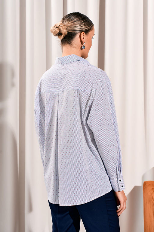 Рубашка LISSANA 5037 белый красный