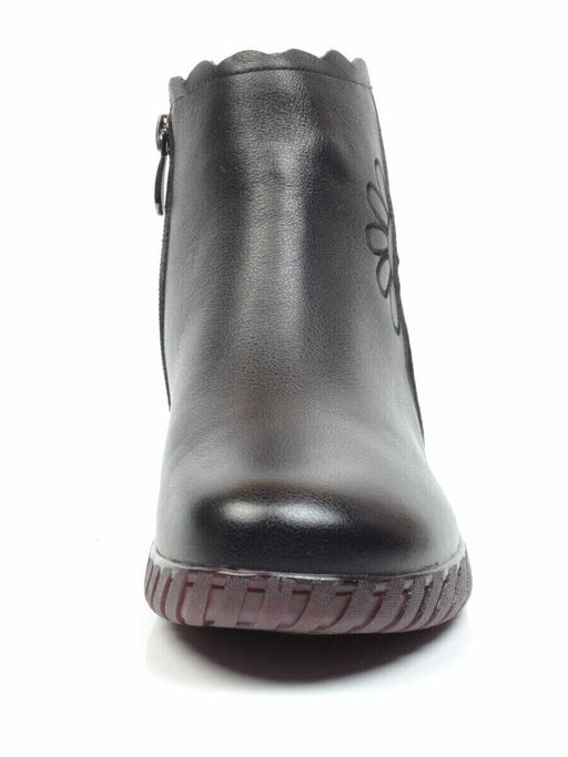 01-5507 BLACK Ботинки демисезонные (натуральная кожа, байка) - No name фото 9