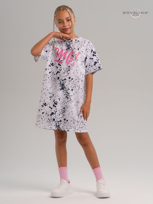 Платье Teen бум синий OMG - Sovalina фото 14