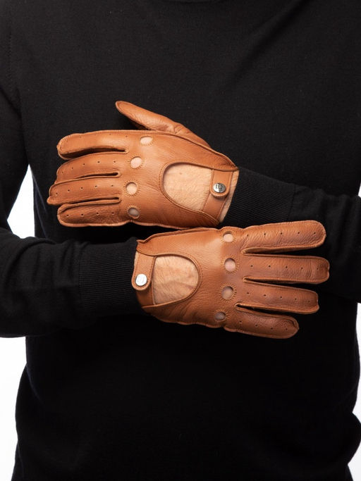 Перчатки мужские б/п OS899 camel - Eleganzza фото 5