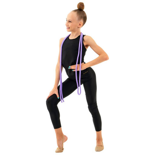 Скакалка гимнастическая Grace Dance, 3 м, цвет сиреневый  фото 7