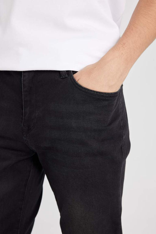 Джинсовые брюки Sergio Regular Fit Normal Mold с нормальной талией и зауженными штанинами - Defacto фото 5