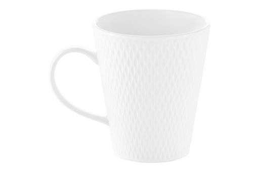 Кружка, 350 мл, фарфор P, белая, Diamonds