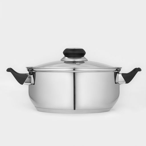 Кастрюля Astell, 2.8 л, d=20 см, с крышкой, капсульное дно, нержавеющая сталь, хромированная