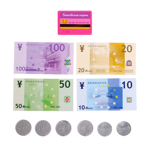 Игровой набор касса Магазинчик, с аксессуарами, свет, звук, МИКС - Zabiaka фото 12