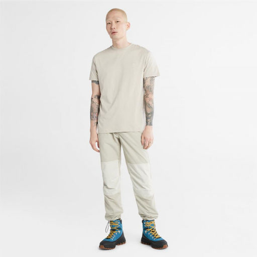 Мужская футболка Timberland SS Dun-River Crew T бежевая  фото 5
