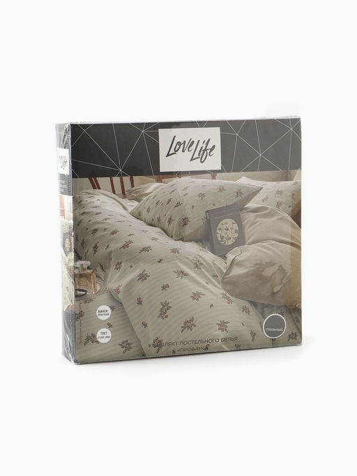 КПБ LoveLife 2сп Прованс,175х215см, 200х225см, 50х70см-2шт,100%хл,сатин 125г/м?  фото 5