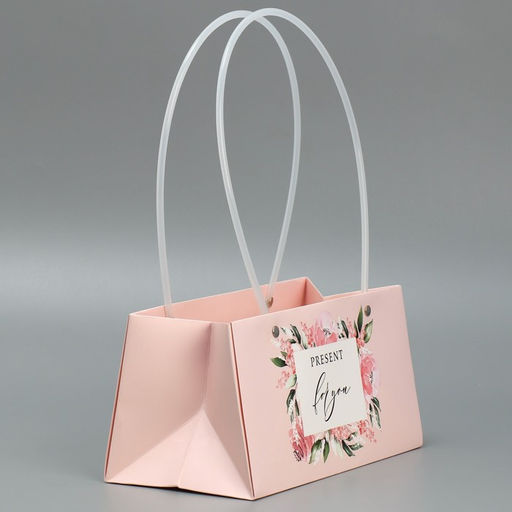 Пакет для цветов For you dear , 24 х 12 х 12 см - Дарите счастье фото 3