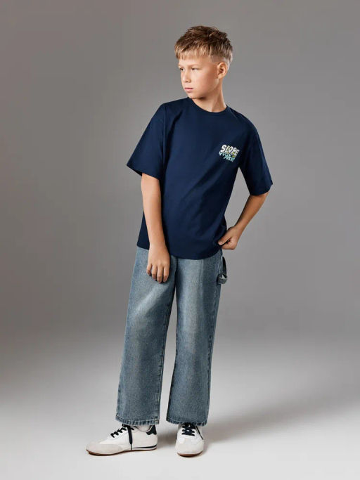 ACOOLA / Футболка детская для мальчиков Claus темно-синий  фото 3