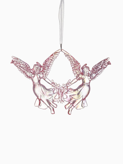 Цена за 2 шт. Ёлочная игрушка Ангелы надежды 1014 см, сиреневый перелив - Зимнее волшебство фото 9