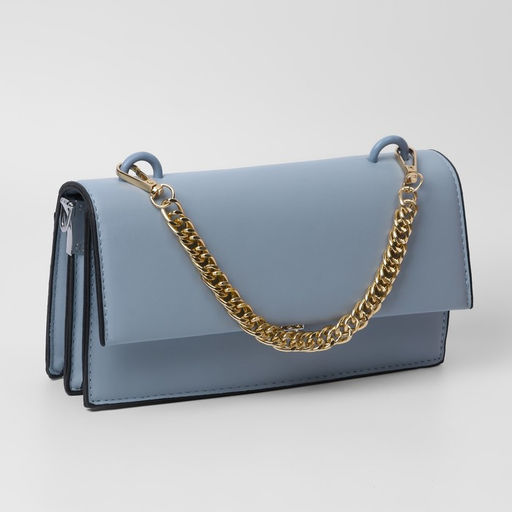 Цена за 3 шт. Цепочка для сумки, с карабинами, металлическая, плоская, плотное плетение, 15×10 мм, 30 см, цвет золотой