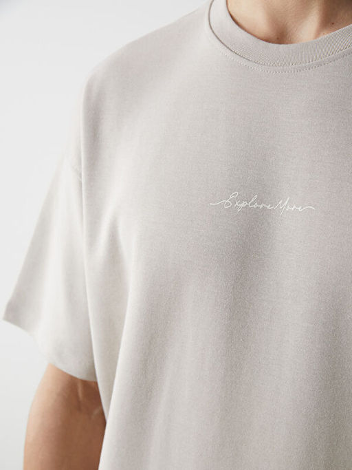 Bisiklet Yaka K?sa Kollu Nak??l? Erkek Ti??rt