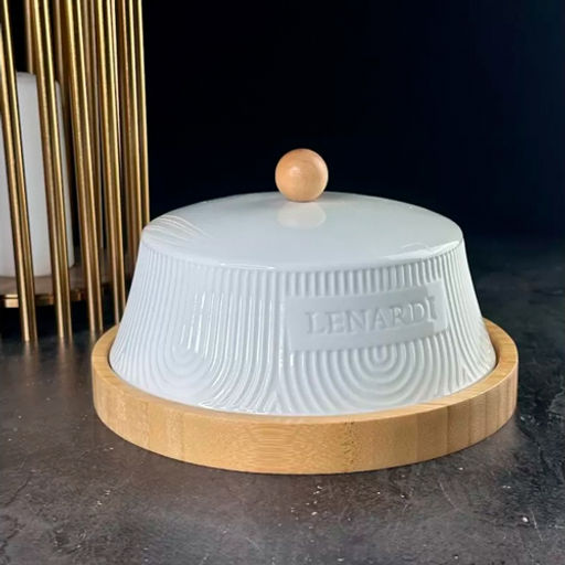 Масленка Lenardi Bamboo 20см под.уп. (х16) Фарфор арт.140-082