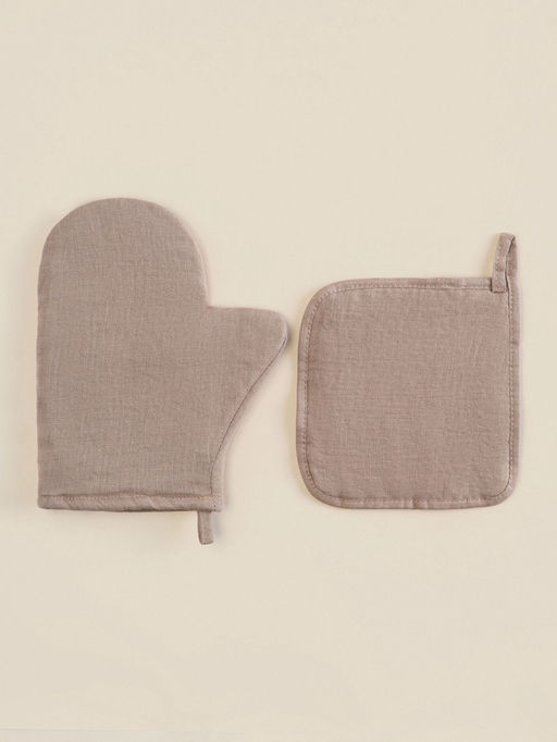 Набор кухонный SL HOME Coniferous: варежка 20×28 см, прихватка 19×19 см, лён 100%,180 г/м²