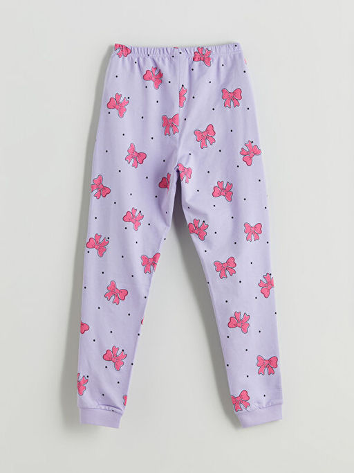 Beli Lastikli Fiyonk Desenli K?z ?ocuk Pijama Alt