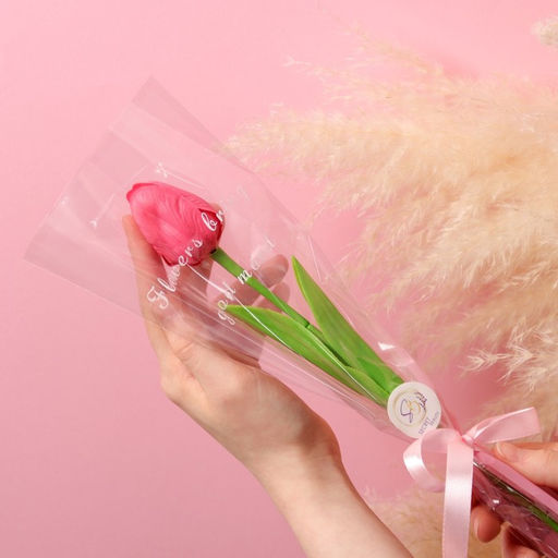 Цена за 2 шт. Мыльный тюльпан, фуксия