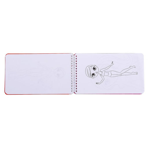 Раскраска - альбом Модный стилист, 72 стр., с наклейками и трафаретами