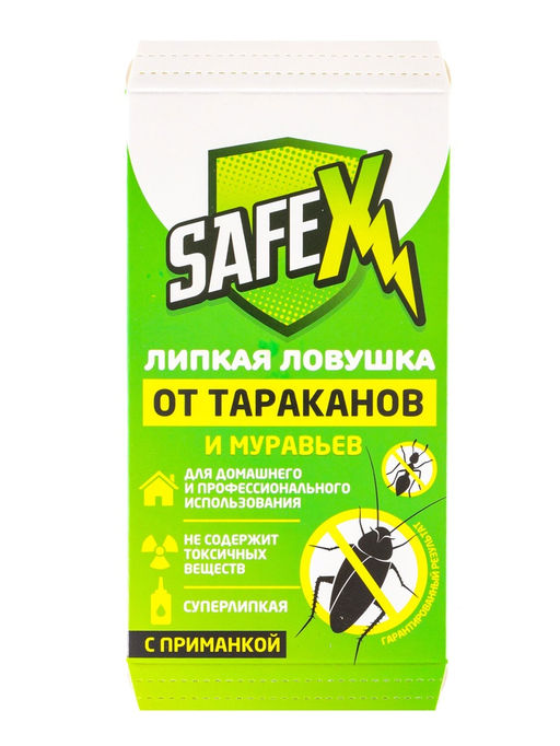 Клеевая ловушка-домик от тараканов и муравьев SAFEX, набор, 10 шт.  фото 5