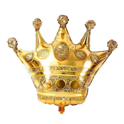 Цена за 5 шт. Воздушный шар фольгированный 40" «Корона»