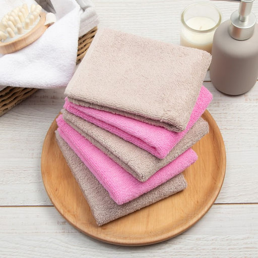 Набор махровых полотенец Этель Hi, baby 30х30 см -5шт, 100% хлопок 340 гр/м2  фото 3