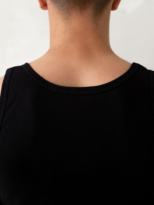 Майка хлопок 100%,черная - Binita фото 6