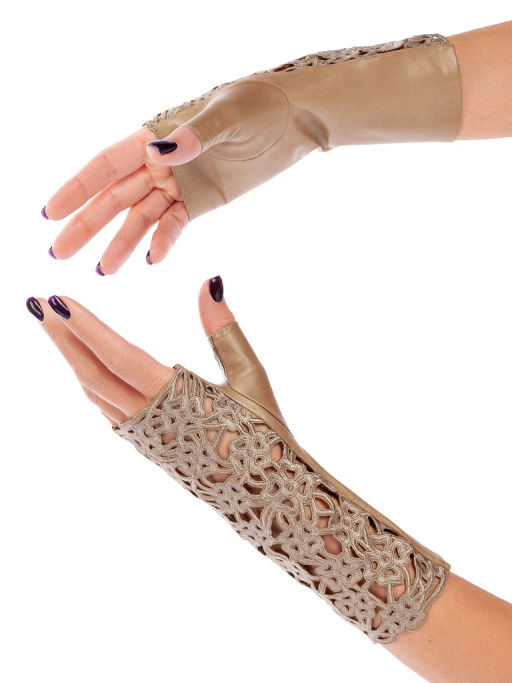 Перчатки женские ш/п F-0160 l.taupe - Eleganzza фото 18