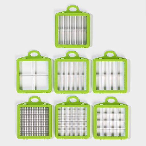 Овощерезка универсальная Chopper, 22 в 1, серая, зелёная