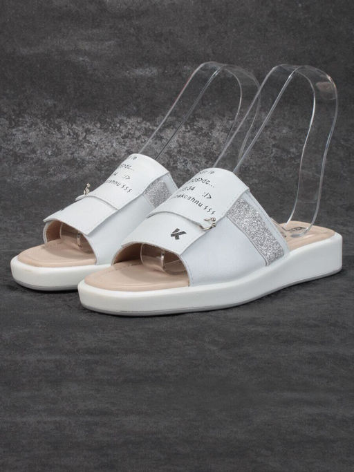 08-PED122-1 WHITE Босоножки женские (натуральная кожа)