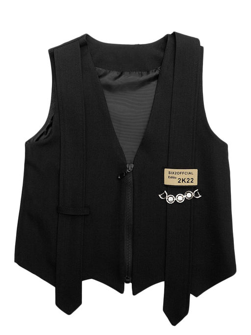 Жилет для девочек - Синий мир фото 2