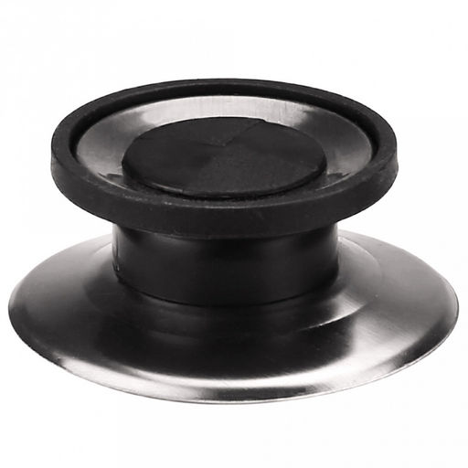 Ручка-кнопка для крышки набор 2 штуки: д5,8см h2,4см, нержавейка/пластик, на картоне (Китай) - Домашняя мода фото 3