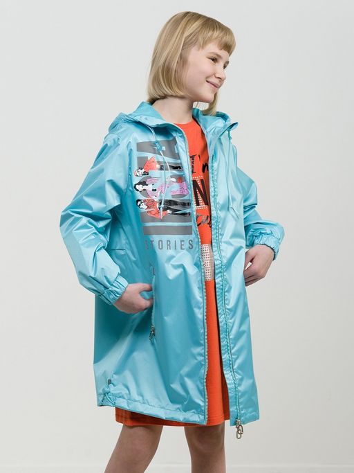 PELICAN, плащ для девочек, Бирюза  фото 7