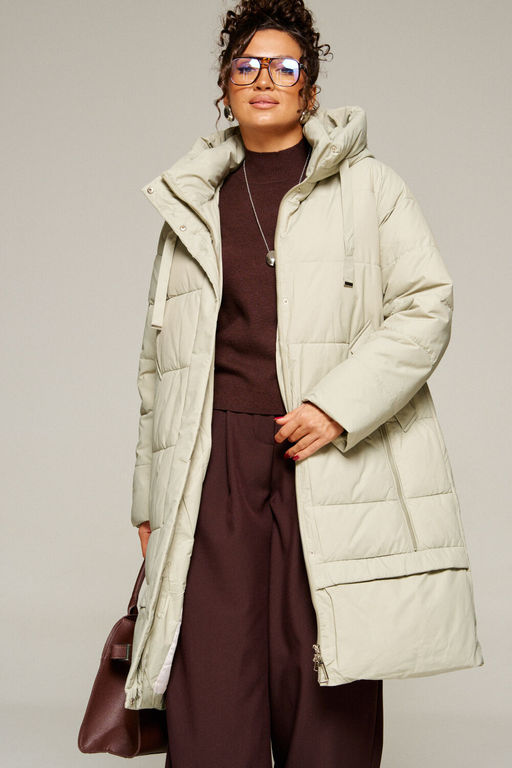 Пальто Beautiful Free 8022 фисташковый