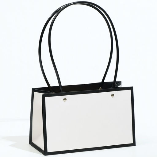 Цена за 10 шт. Сумка для цветов Белая влагостойкая, 22×10.5×13.5 см