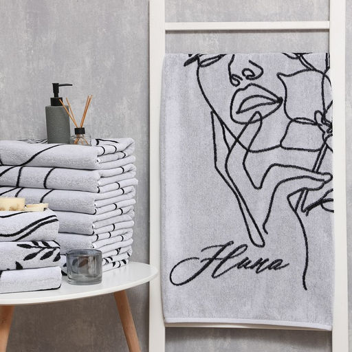 Полотенце именное махровое Этель Нина 70х130см, 100% хлопок, 420гр/м2