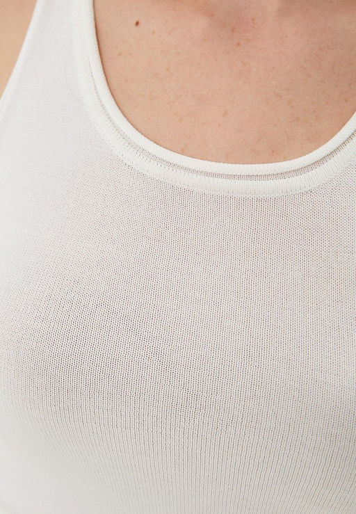 Укороченный белый топ - Incity фото 9