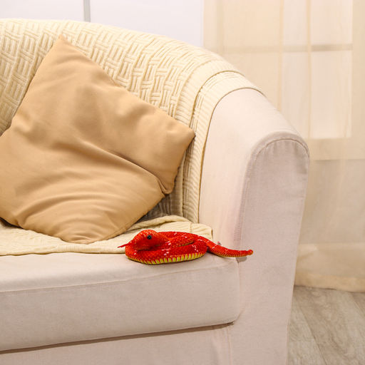 Мягкая игрушка Змея, 80 см, цвет терракотовый - Simaland фото 2