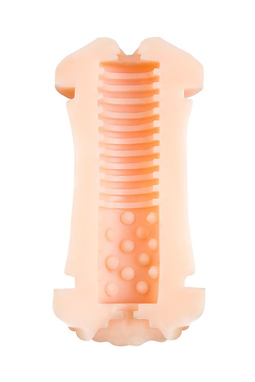 Мастурбатор двусторонний JOS JANICE, TPR, телесный, 14,5 см  фото 11