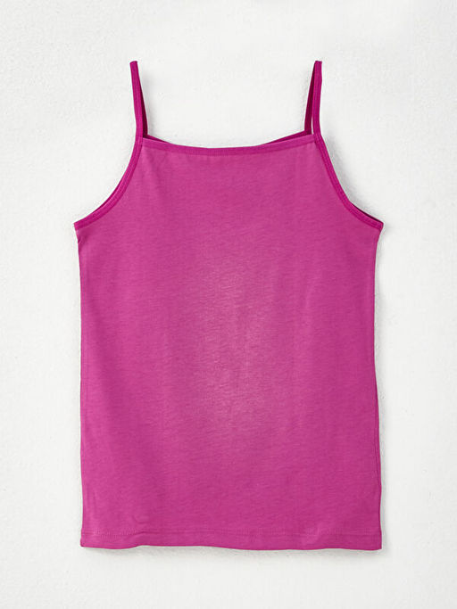 Kare Yaka Basic Ask?l? Pamuklu K?z ?ocuk Atlet 2li - Waikiki фото 2