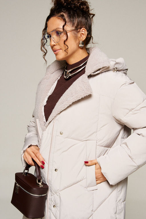 Пальто Beautiful Free 8024 жемчуг