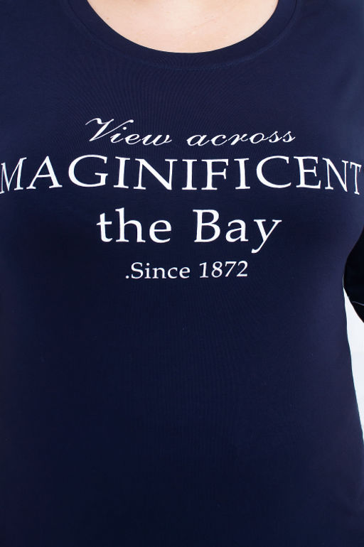 Арт. 3675 Футболка женская50-58 (5 шт) Цвет:темно-синий - Калинка фото 11