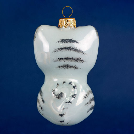 Елочная игрушка фигурка стеклянная Киса-3 6,3х5,4х10,5см, ручная художественная роспись, подарочная упаковка (Россия) - Домашняя мода фото 2