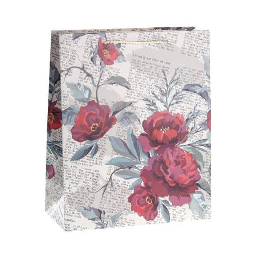 Цена за 12 шт. Пакет подарочный 26x32x12см Цветы / 5117L /уп 12/384/ - Галеонтрейд фото 4