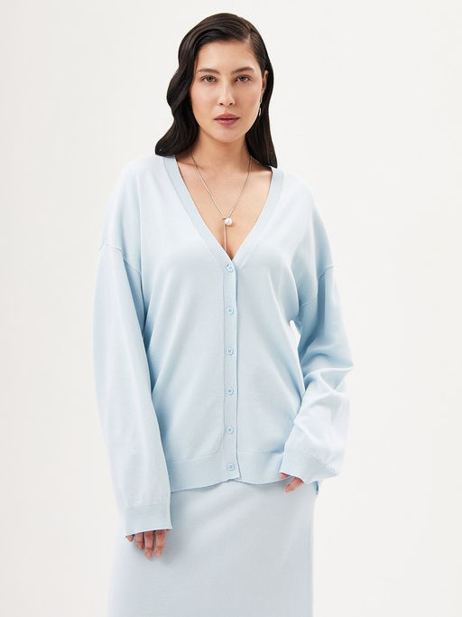 Кардиган женский 12621-54021 l.turquoise